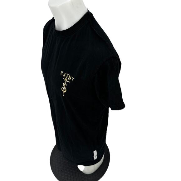 Saint Morta M Men Pullover Crewneck T-shirt Short Sleeve Cotton Jersey HOLE 6-4k - Picture 4 of 10